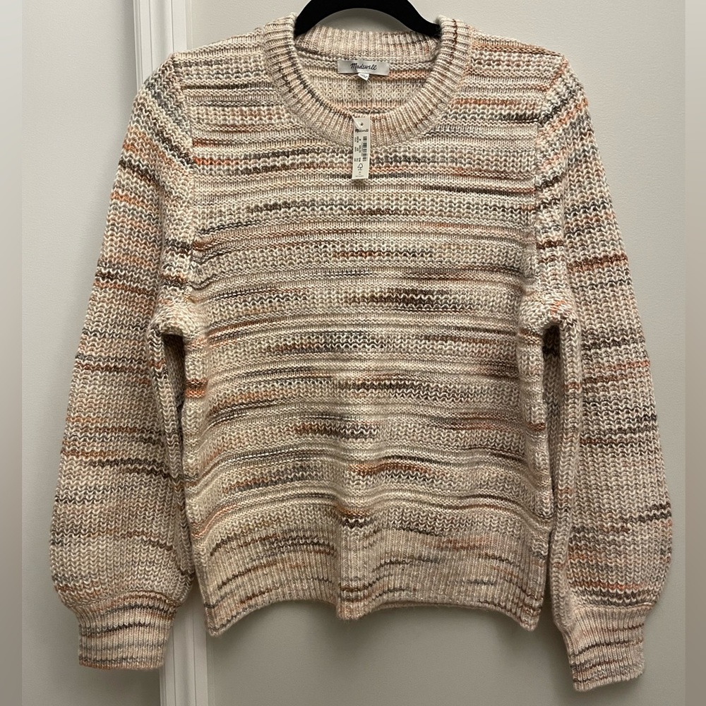 NWT Madewell Space-Dyed Canton Pullover Sweater - Picture 5 of 8